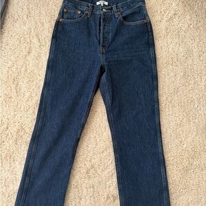 Re/Done Dark Blue Denim Jeans